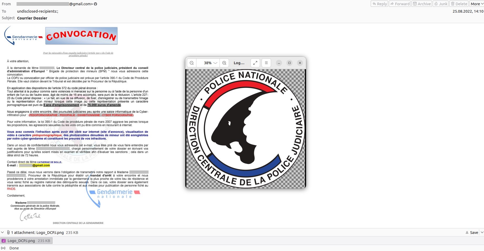 Os golpistas voltam a acusar as vítimas de visualizar pornografia infantil