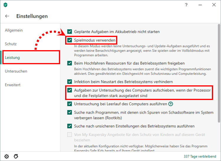 Wie man die Leistung auf einem Computer mit Kaspersky Internet Security mit einem Gaming Mod steigern kann