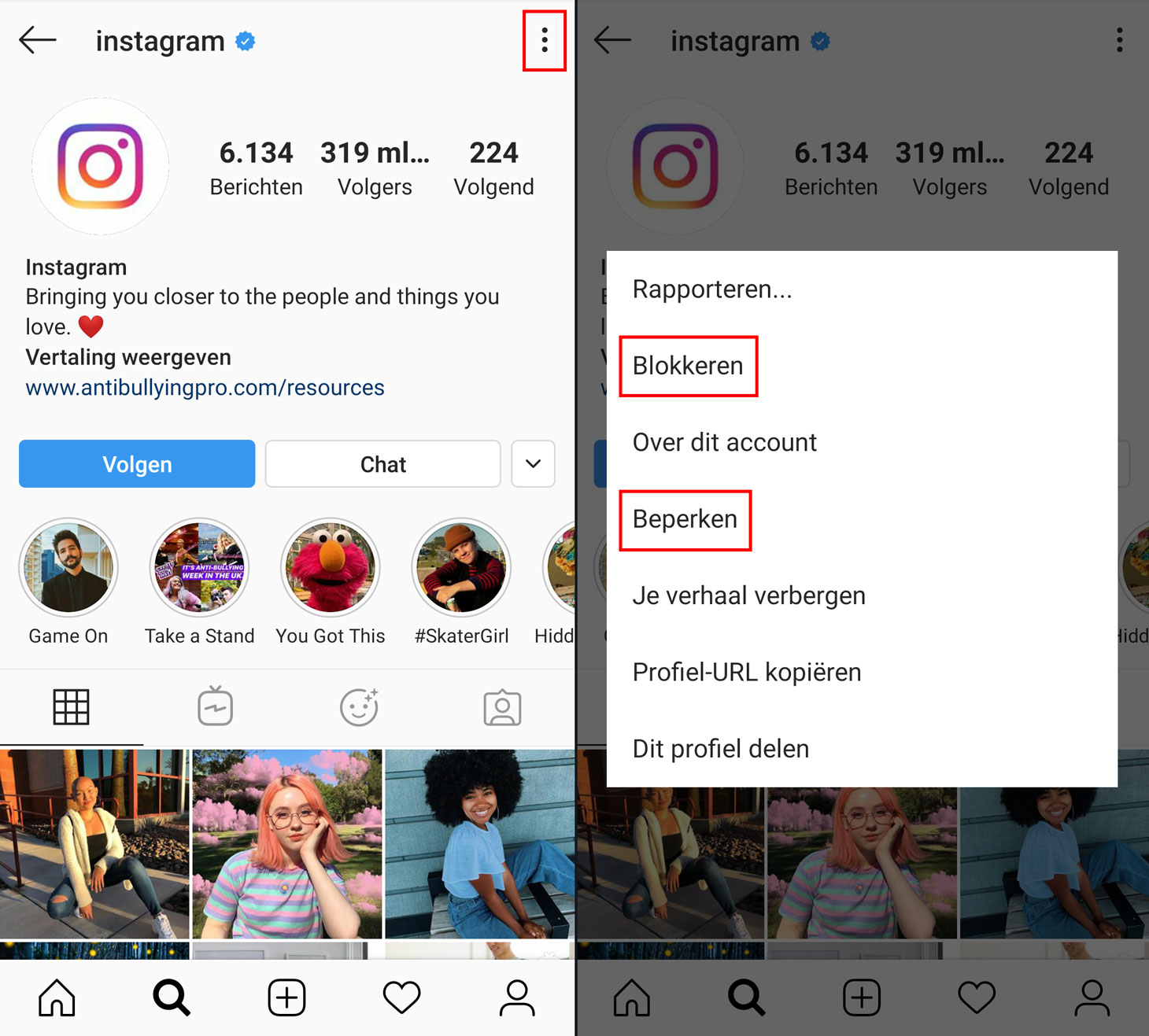 Hoe blokkeert of beperkt u toegang tot uw Instagram-account