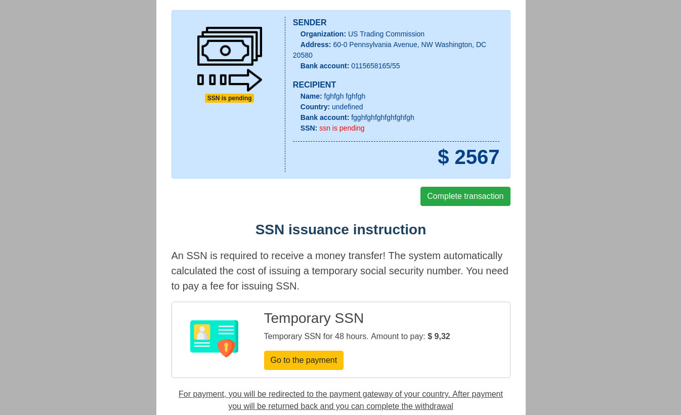 Scammers bieden een tijdelijk SSN aan tegen een zacht prijsje